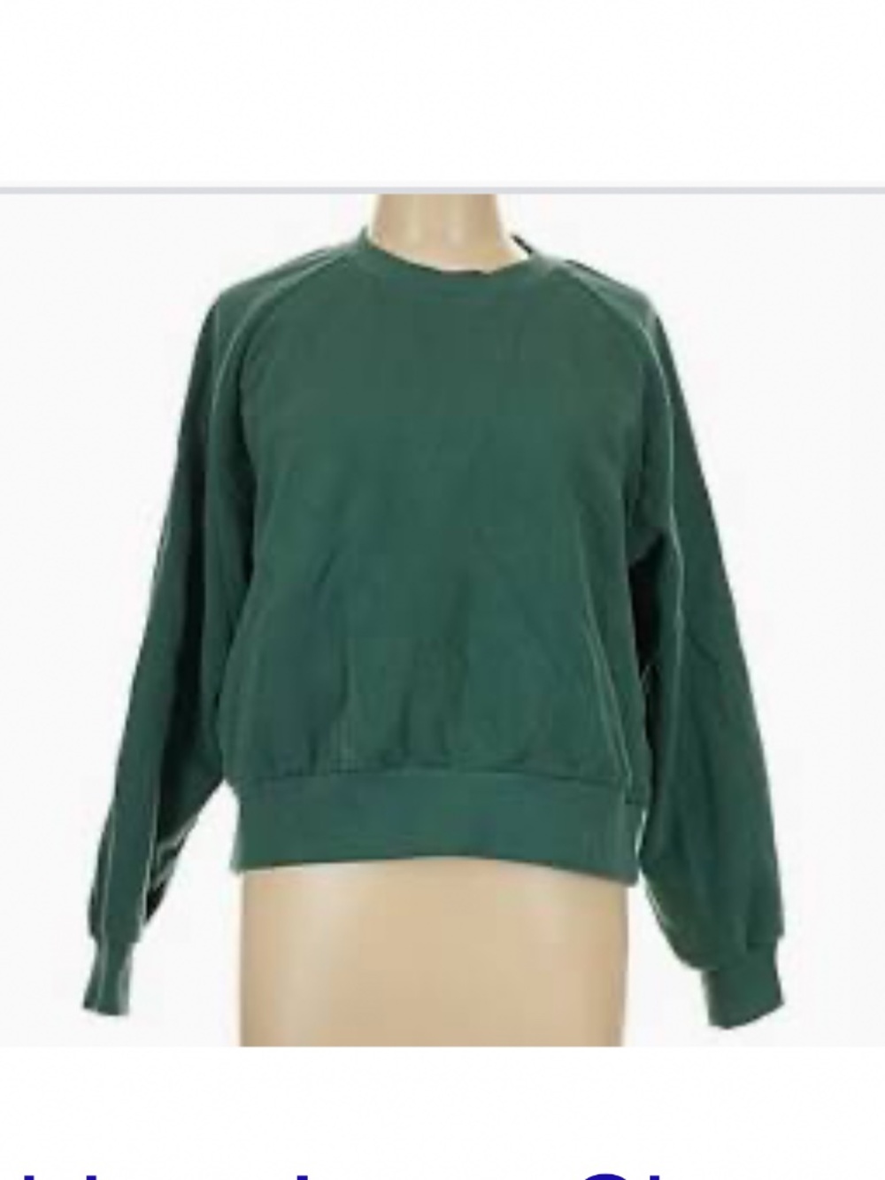 Athleta Green Sweatshirt Size S